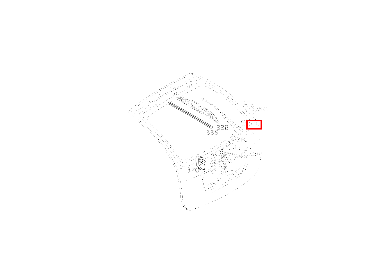 Sechskantmutter WISCHERARM AUF ACHSE; M8 C 280 4MATIC T-Modell 203