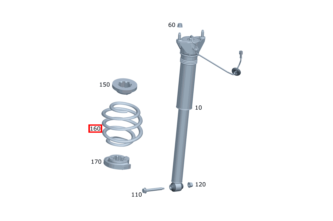 Schraubenfeder FARBKENNZEICHNUNG: 1 X VIOLETT / 1 X GELB / 1 X WEISS CLA 200 Shooting Brake 118 Schraubenfeder FARBKENNZEICHNUNG: 1 X VIOLETT / 1 X GELB / 1 X WEISS CLA 200 Shooting Brake 118
