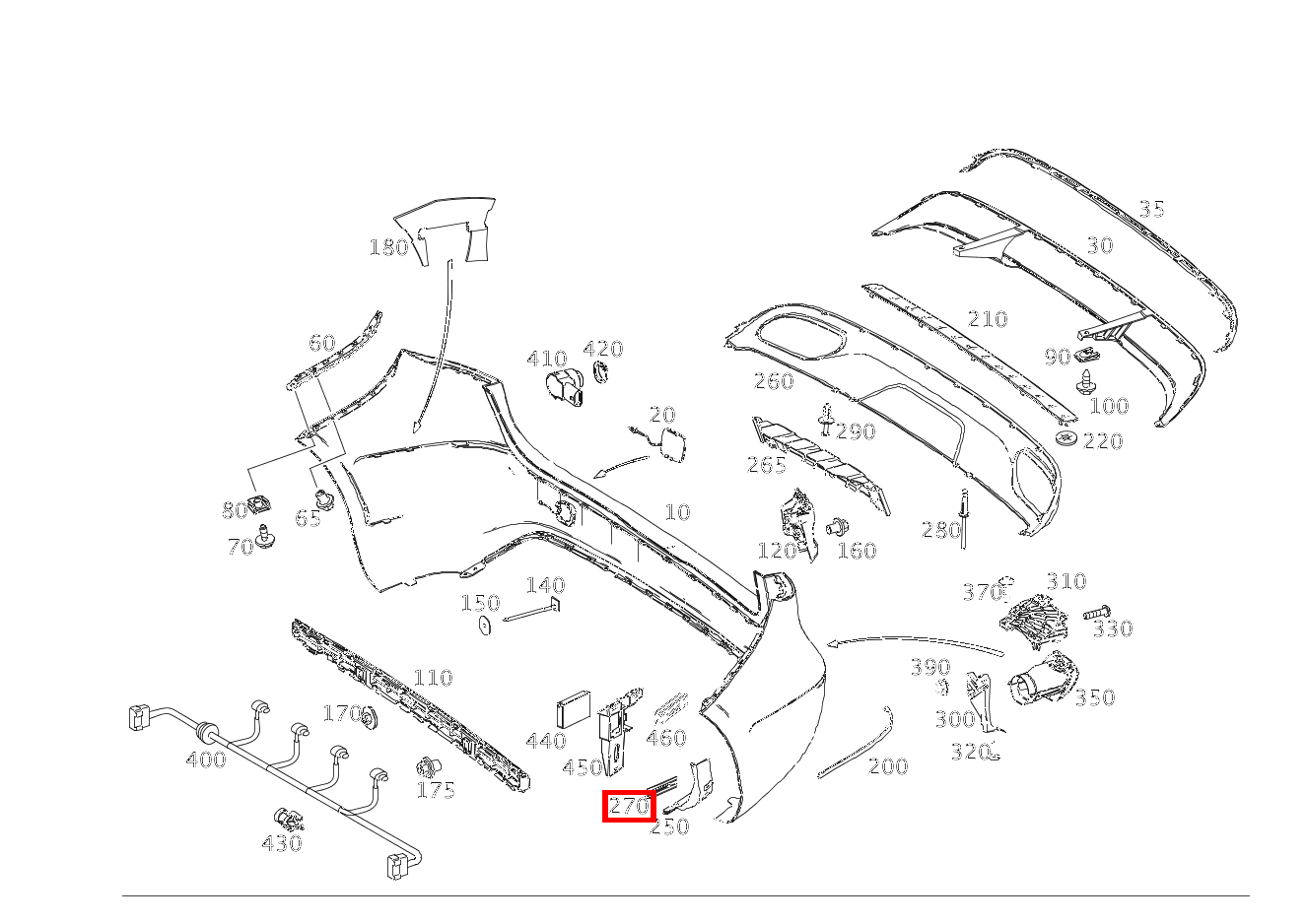 Befestigungsklammer Verkleidung an Halter B 250 4MATIC Sports Tourer 246