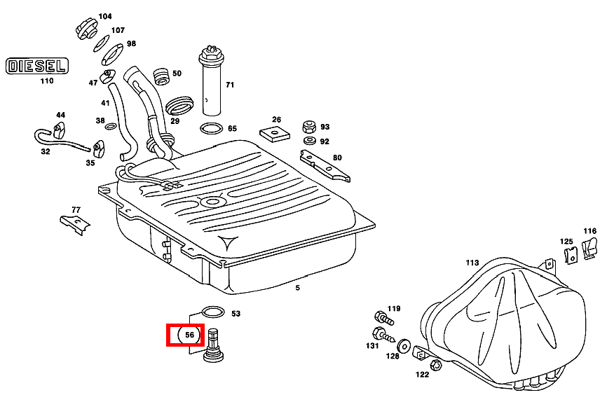 TANKFILTER 230 TE 123