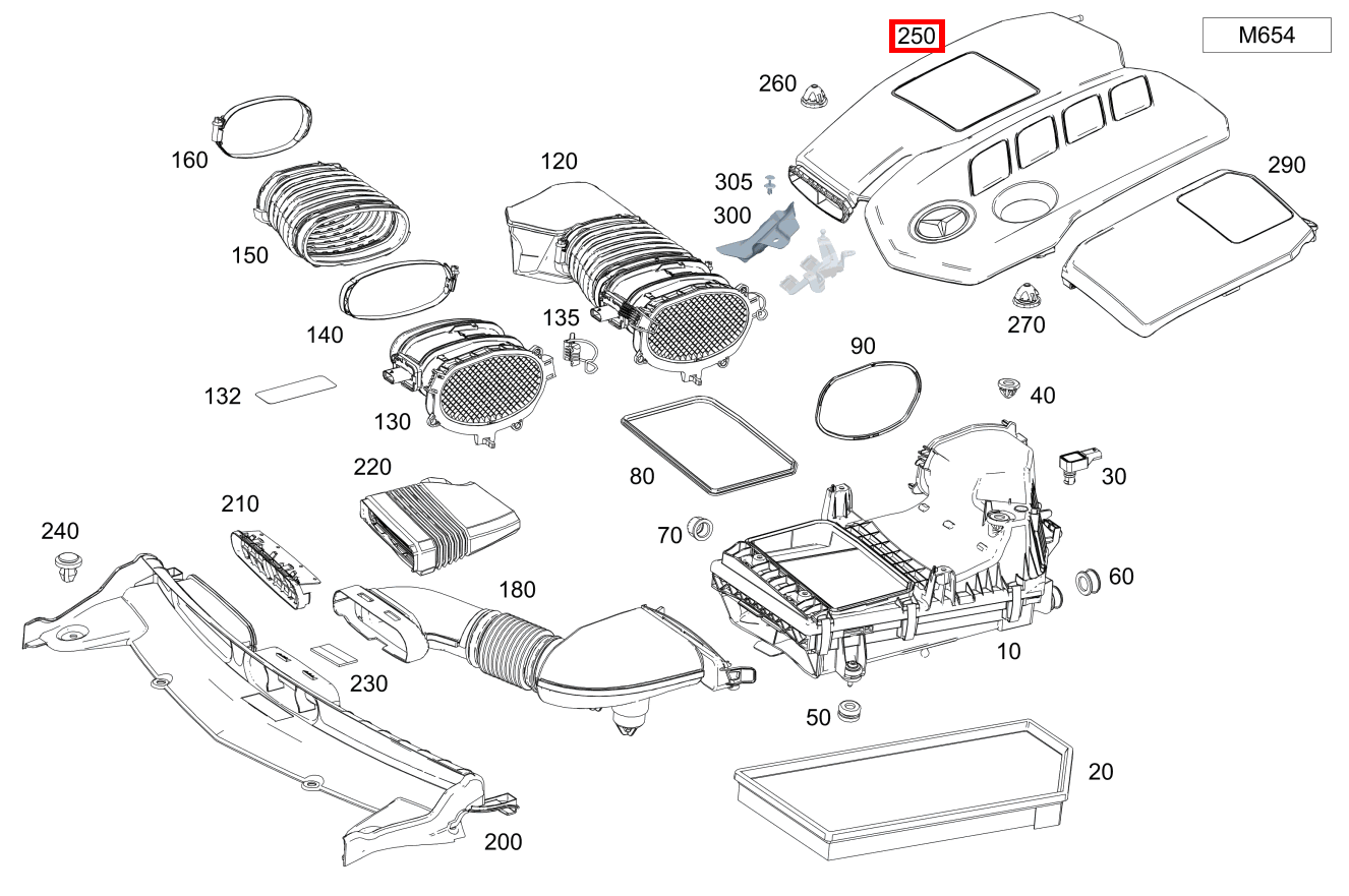 Motorabdeckung E 350 d Limousine 213 Motorabdeckung E 350 d Limousine 213