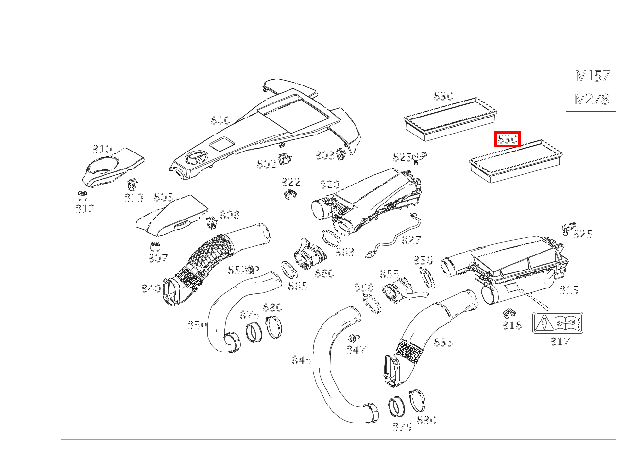 Luftfiltereinsatz S 500 CGI 216 Luftfiltereinsatz S 500 CGI 216