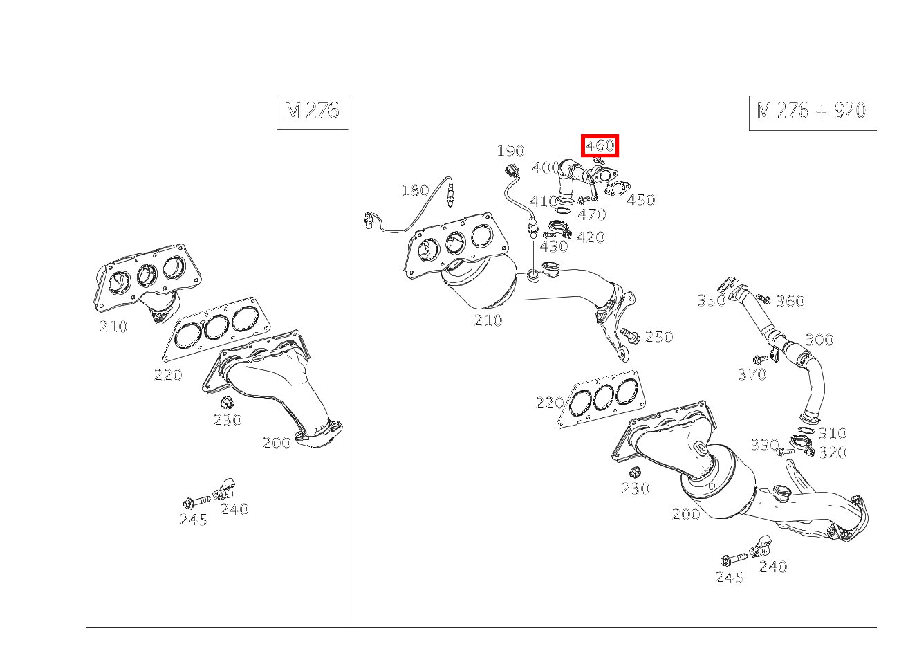 Sechsrundschraube ABGASRUECKFUEHRUNGSLEITUNG AN VENTIL; M6X20 S 350 DE 4MATIC Limousine lang 221