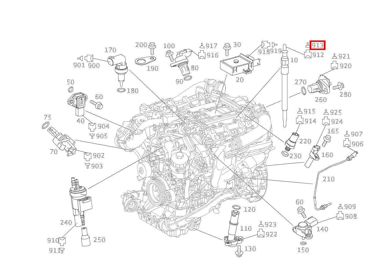 Kontaktbuchse 0.35-4.0 MM2 RK4 S 450 CDI Limousine lang 221