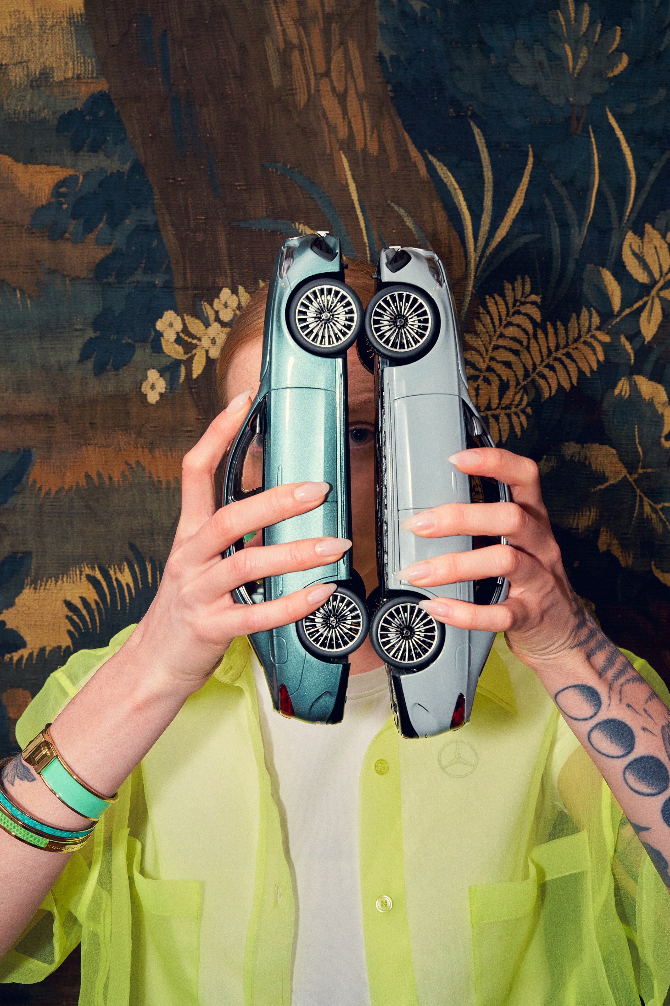 Mercedes-Benz - T-Shirt Damen, weiß