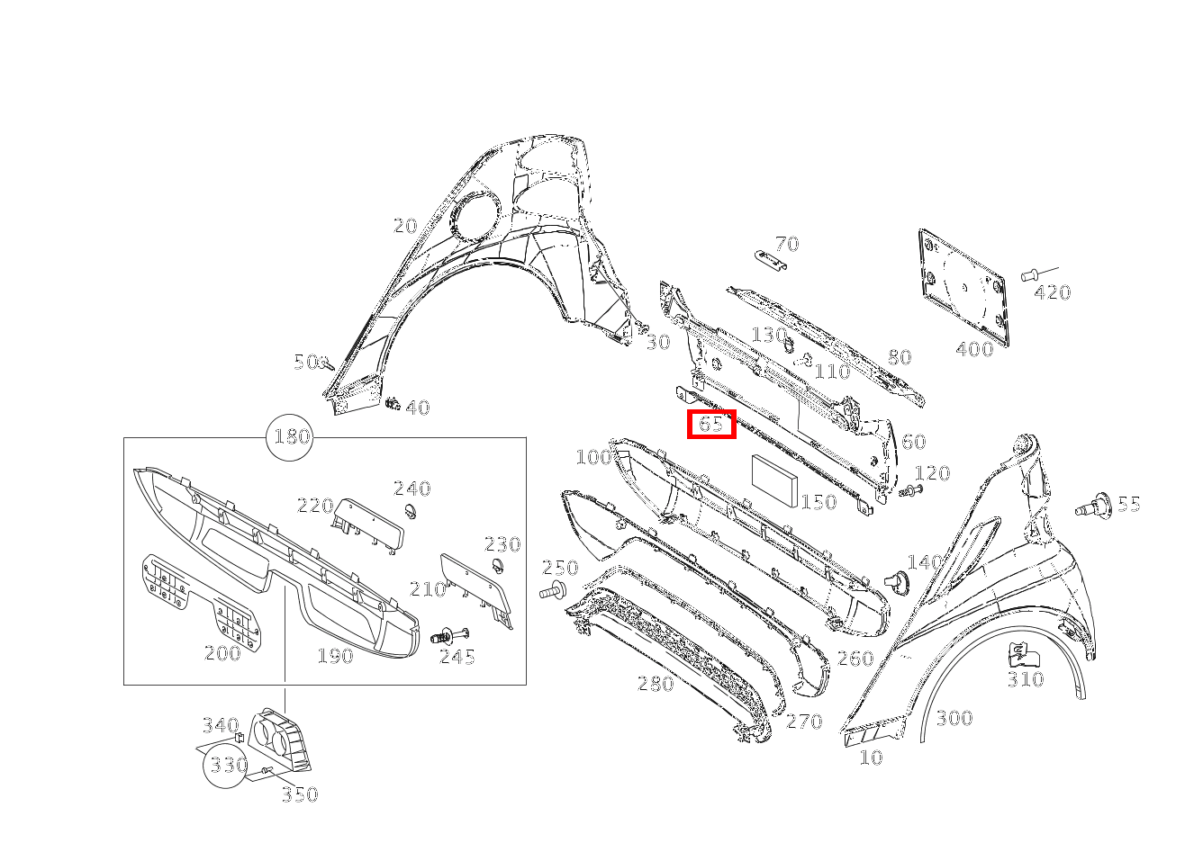 Versteifung AN HECKMITTELSTUECK fortwo coupé mhd 52 kW 460