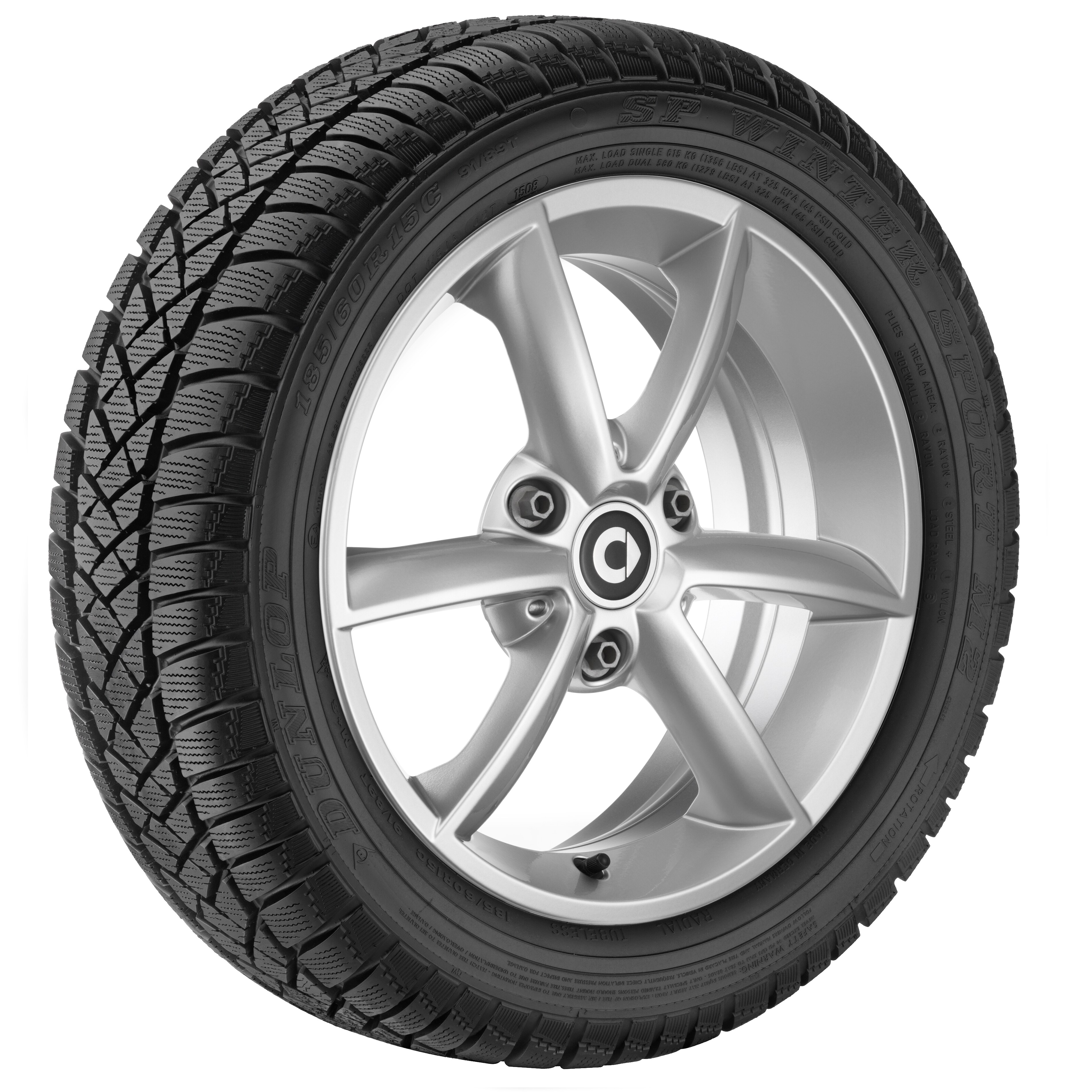 smart 6-Speichen-Rad, 15 Zoll