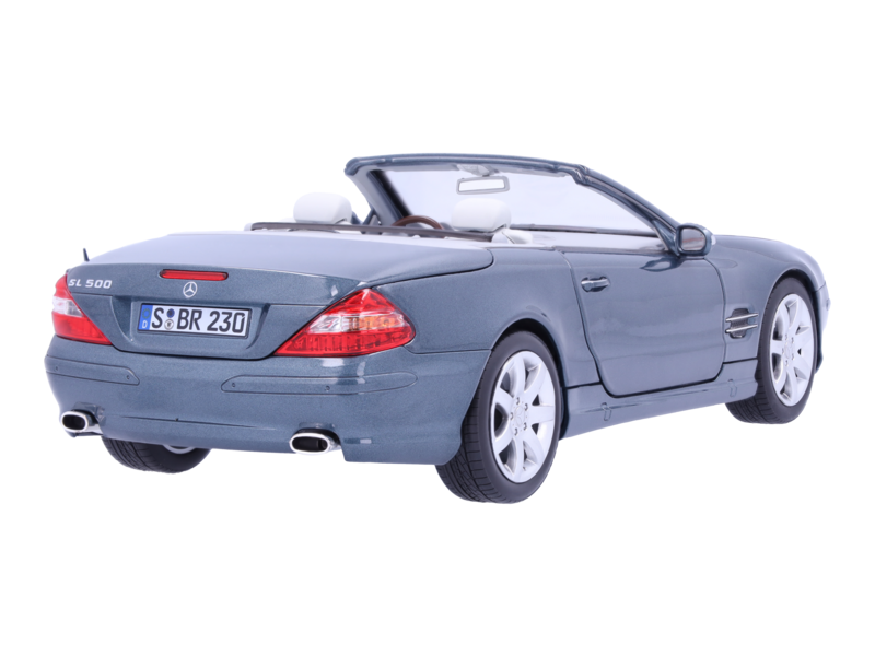 SL 500 R 230 (2001-2006) topasblau, Norev, 1:18 SL 500 R 230 (2001-2006) topasblau, Norev, 1:18