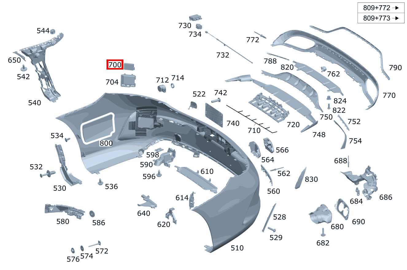 Radarsensor Außen links und rechts CLK 320 COUPE 209 Radarsensor Außen links und rechts CLK 320 COUPE 209
