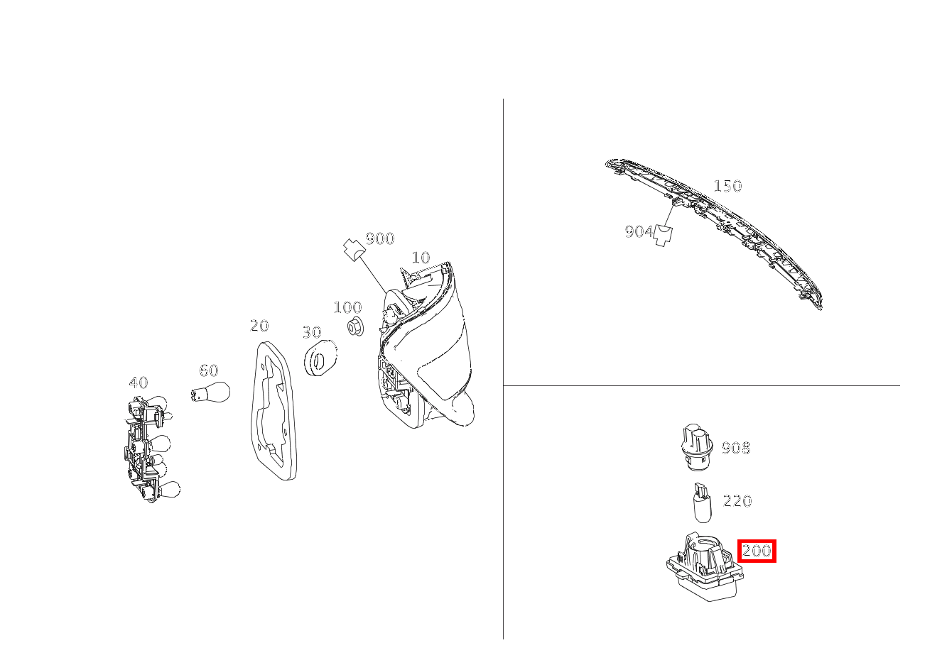Kennzeichenleuchte KENNZEICHENLEUCHTE C 180 KOMPRESSOR T-Modell BlueEFFICIENCY 240 Kennzeichenleuchte KENNZEICHENLEUCHTE C 180 KOMPRESSOR T-Modell BlueEFFICIENCY 240