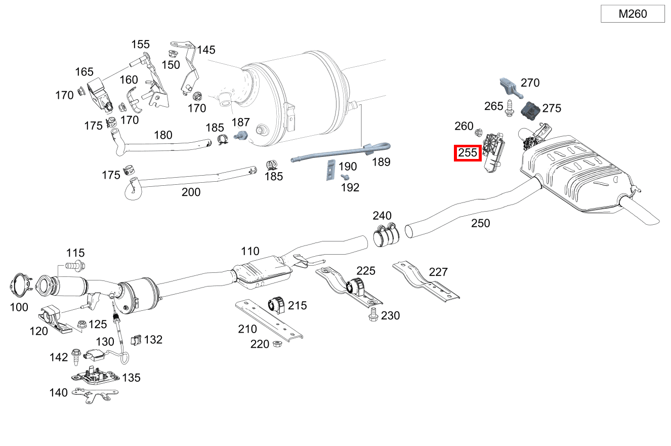 Aktuator Abgasanlage hinten C 220 d T-Modell 205 Aktuator Abgasanlage hinten C 220 d T-Modell 205