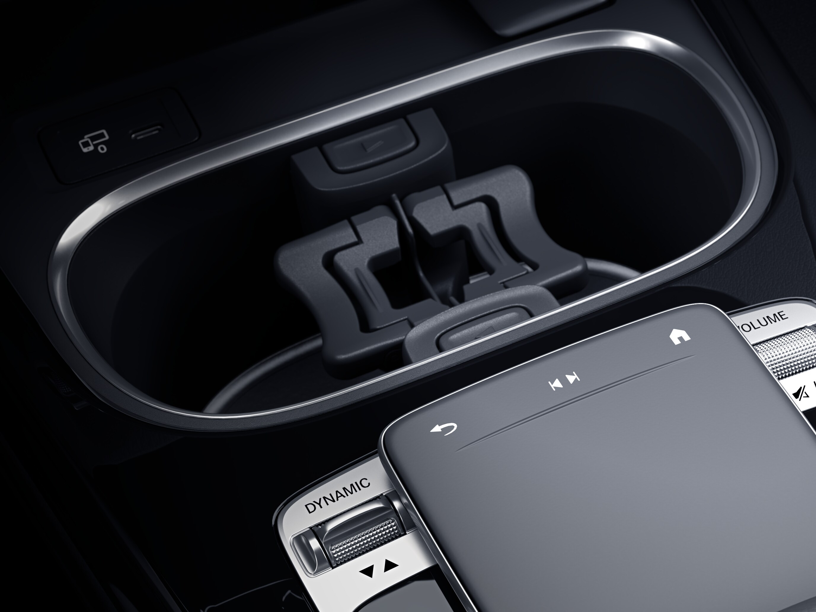 Getränkehalter, Mittelkonsole