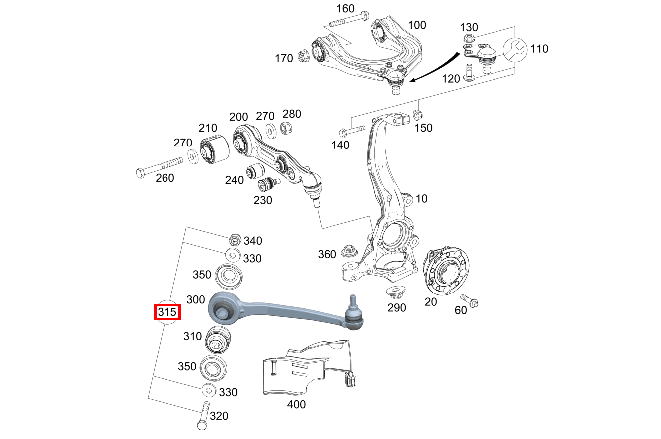 TEILESATZ BOLZEN NUR FUER EINSTELLARBEITEN SL65 AMG 231