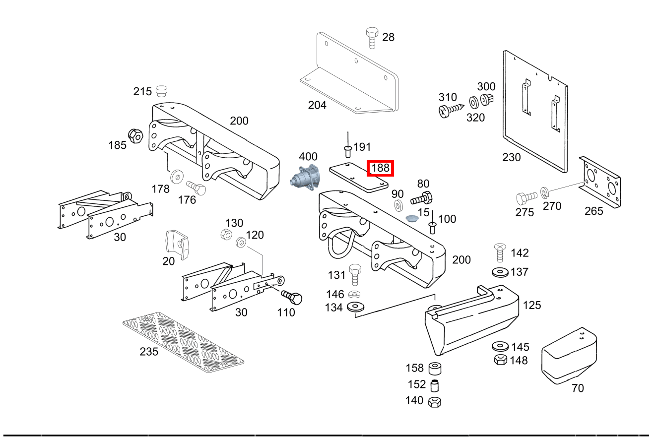 Trittbrett Stoßfänger G 300 CDI 461