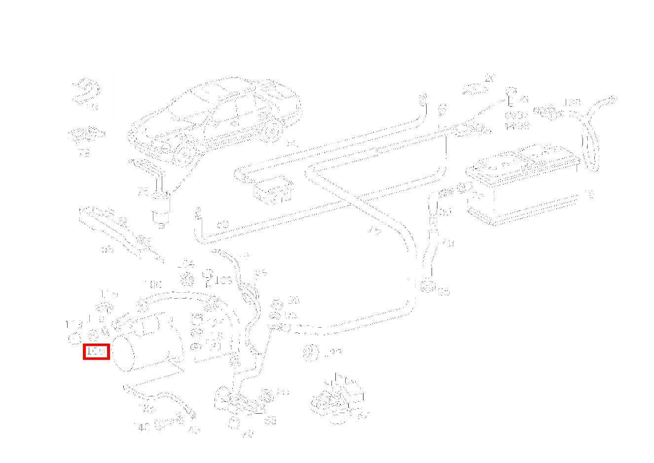 Sechskantmutter LEITUNG AN STARTER KLEMME 30; M8-10 C 230 220