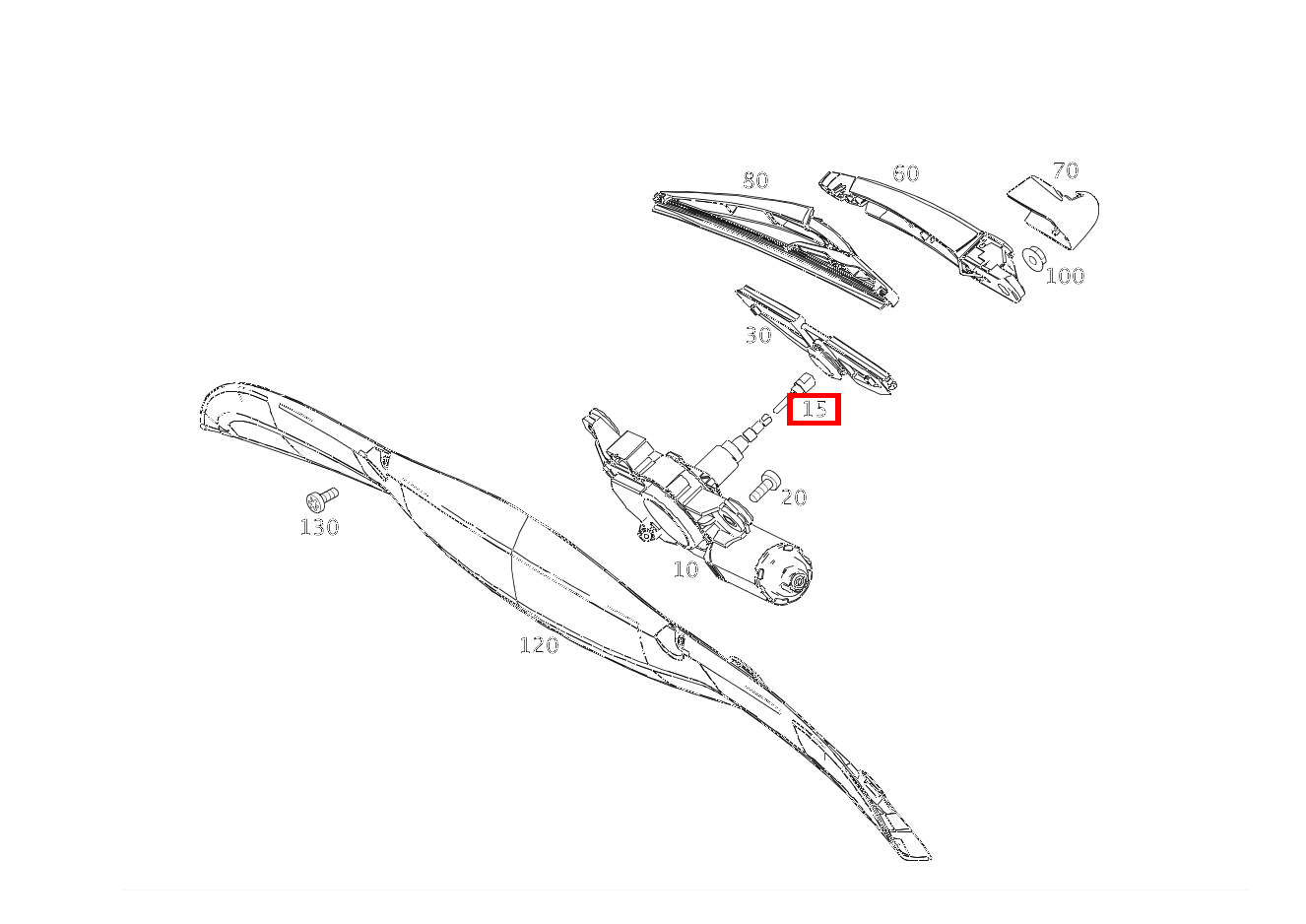 Düse Scheibenwaschanlage HECKSCHEIBENWISCHER fortwo coupé mhd 52 kW 460