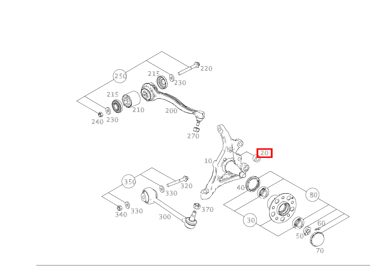 DICHTUNG UMLAUFEND Zwischen Drehzahlfühler und Achsschenkel C 180 205