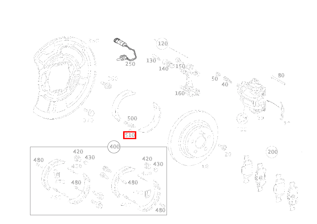 Zylinderstift BREMSSEILZUG AN ZUGLASCHE SL 65 AMG Roadster BCA 230 Zylinderstift BREMSSEILZUG AN ZUGLASCHE SL 65 AMG Roadster BCA 230