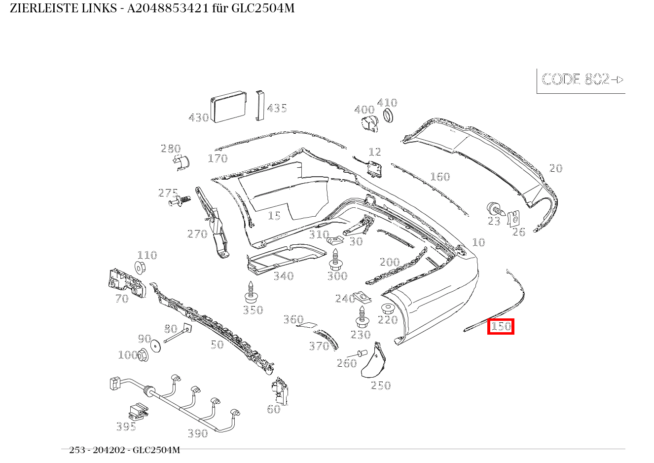 Zierleiste LINKS GLC2504M 253 Zierleiste LINKS GLC2504M 253