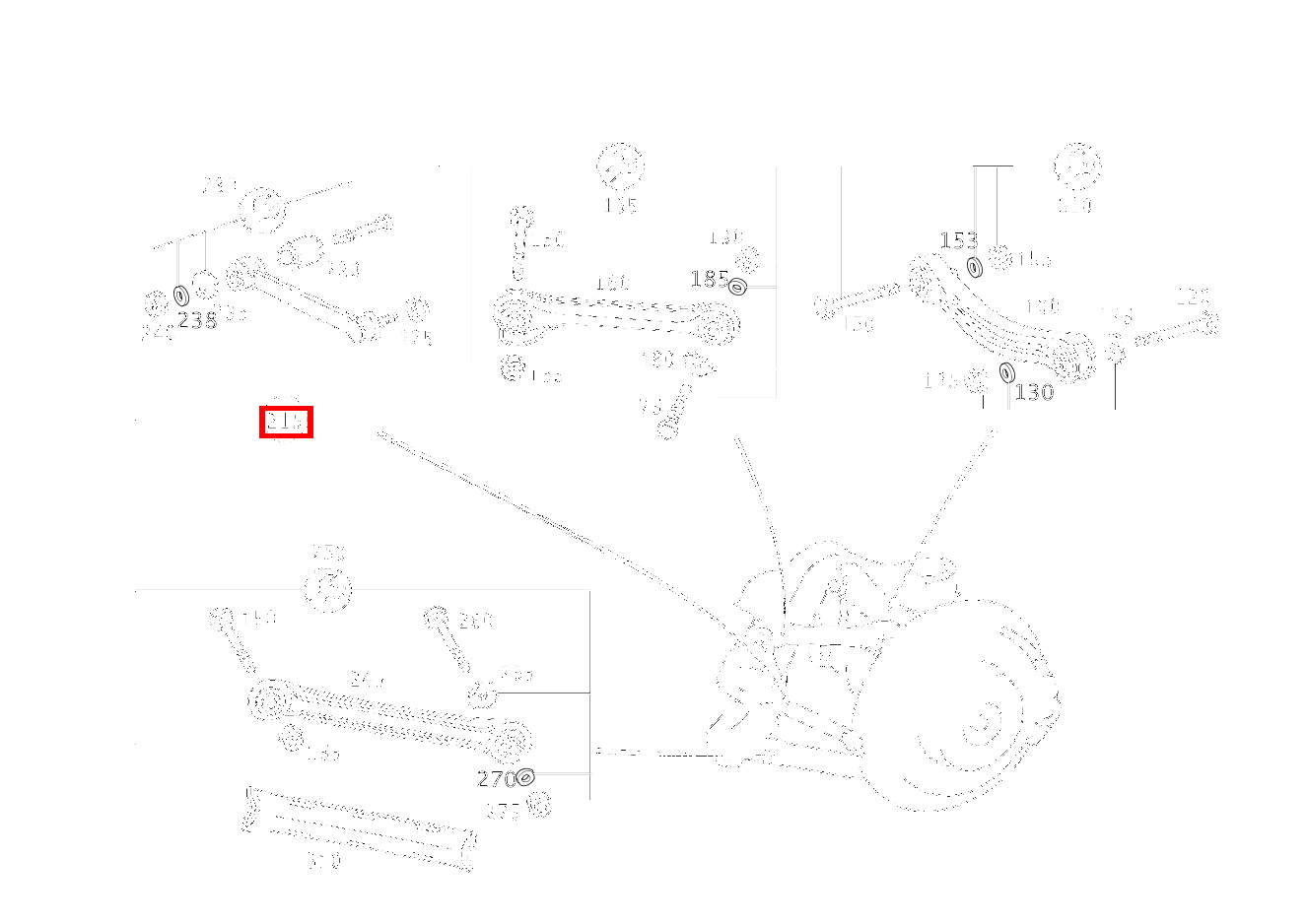 TEILESATZ SPURSTANGE TEILESATZ SLK 320 AMG KOMP 170 TEILESATZ SPURSTANGE TEILESATZ SLK 320 AMG KOMP 170