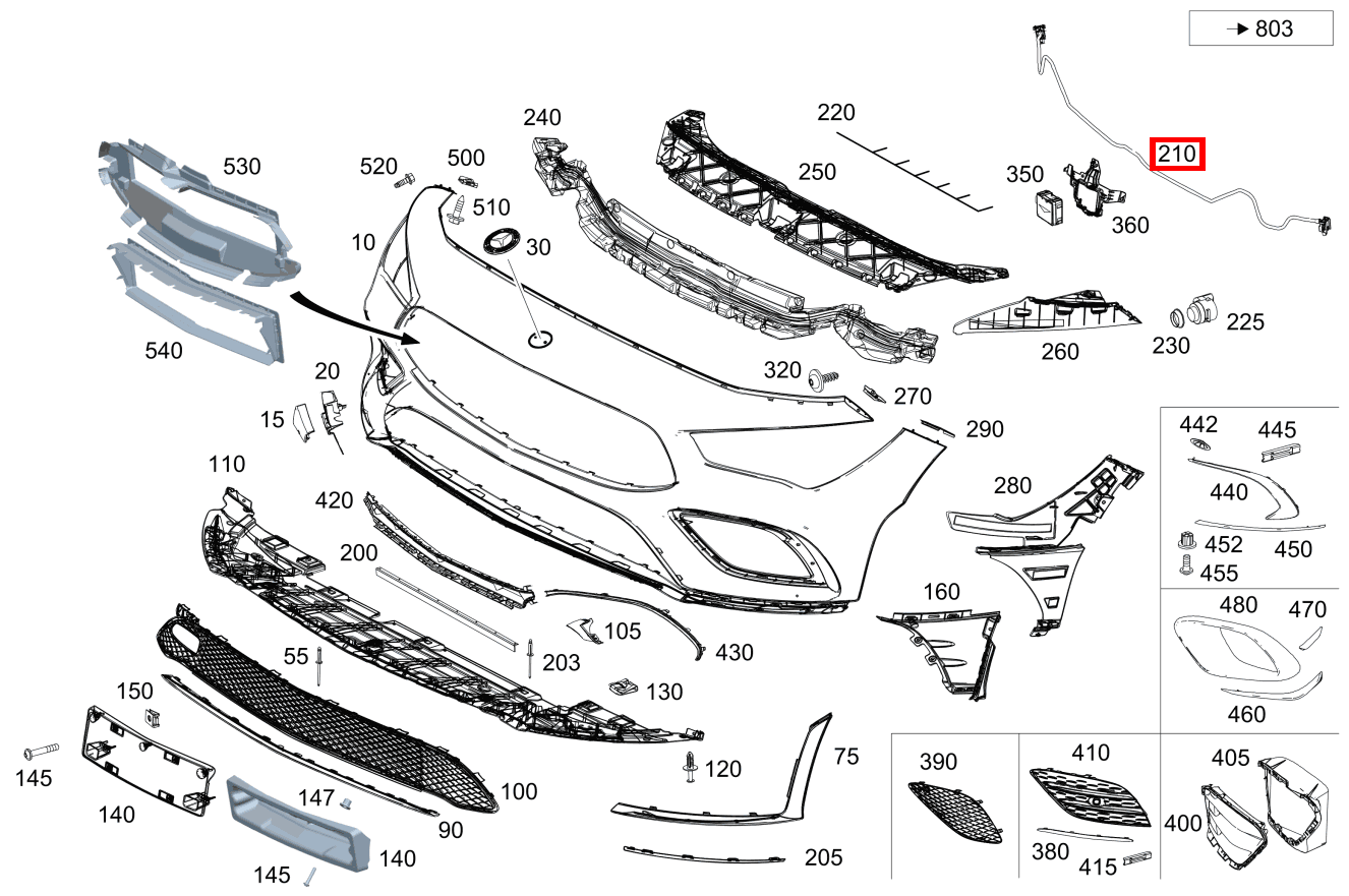 Drucksensor Fußgängerschutz Mercedes-AMG CLA 45 4MATIC+ Shooting Brake 118 Drucksensor Fußgängerschutz Mercedes-AMG CLA 45 4MATIC+ Shooting Brake 118