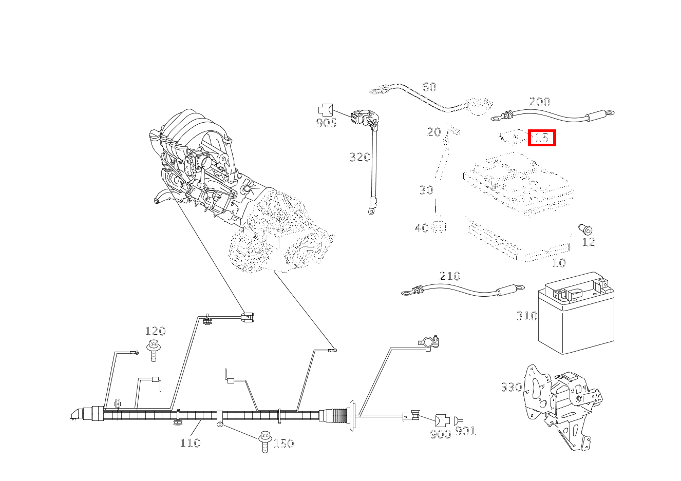 Schutzkappe PLUSPOL,STARTER UND BORDNETZBATTERIE B 200 Turbo Sports Tourer 245 Schutzkappe PLUSPOL,STARTER UND BORDNETZBATTERIE B 200 Turbo Sports Tourer 245