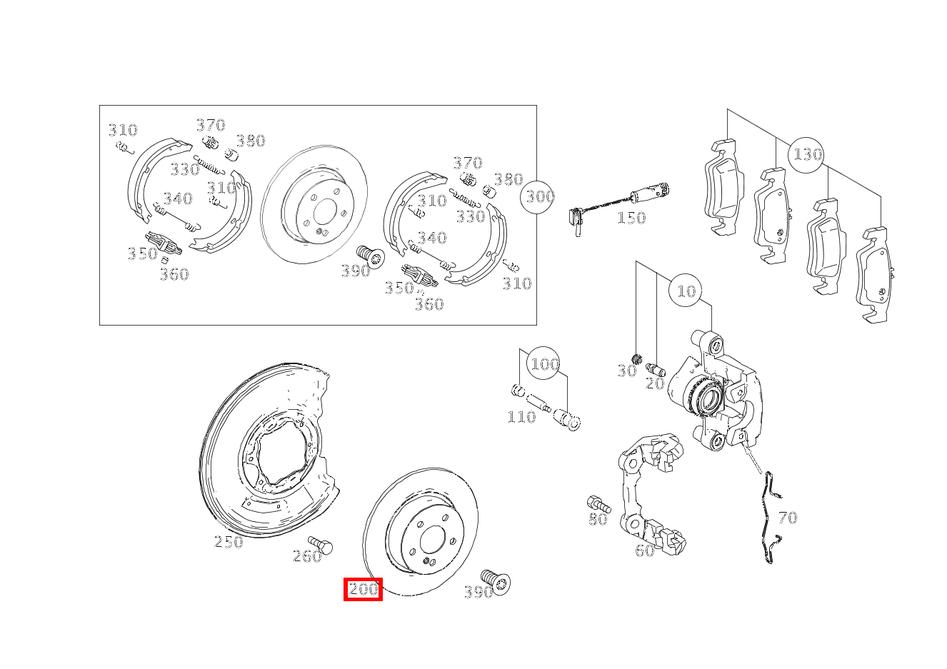 Bremsscheibe belüftet Hinten rechts GLK 350 204 Bremsscheibe belüftet Hinten rechts GLK 350 204