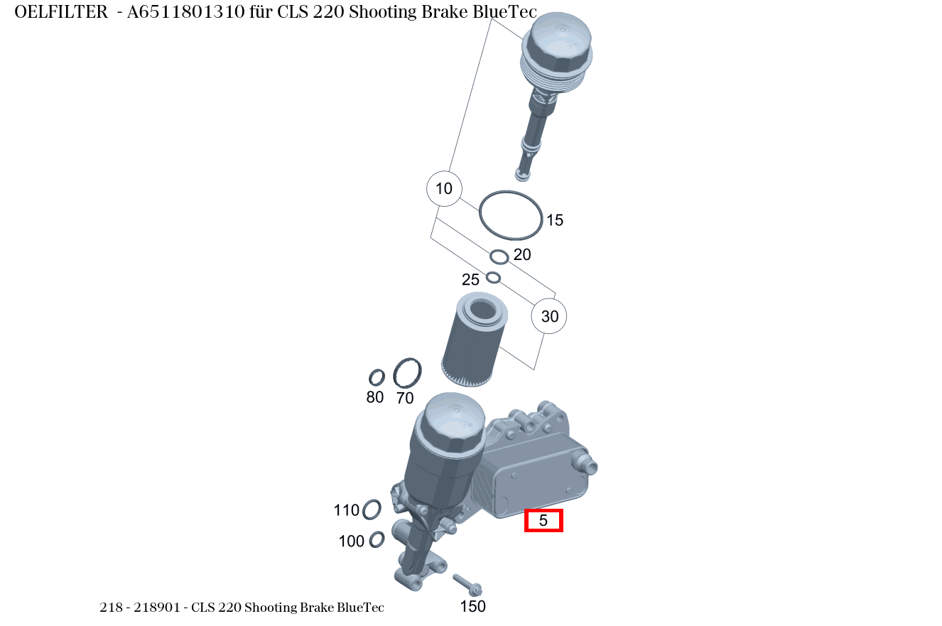 Ölfilter CLS 220 Shooting Brake BlueTec 218