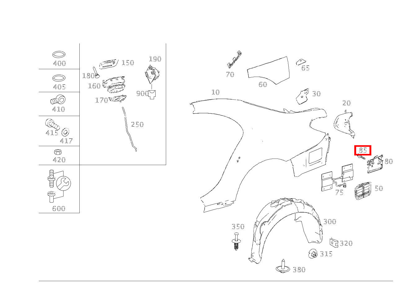 Sechsrundschraube BEFESTIGUNG HALTER; M6X16 S500 L 222