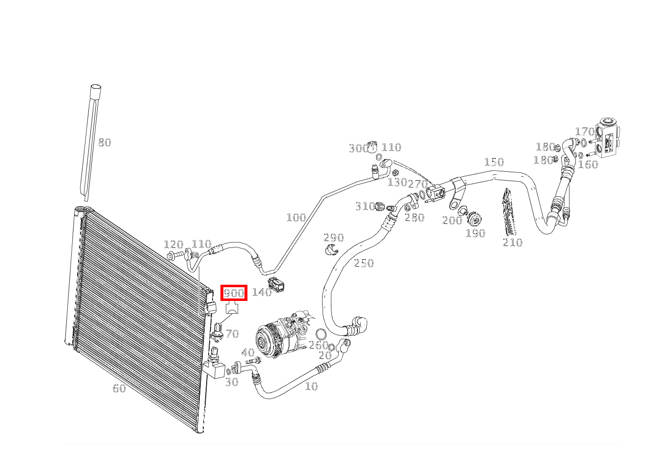 Kupplung, Mechanisch Geber Kältemittel-Druck/Temperatur B12/2; 3-PIN MQS SL500 231