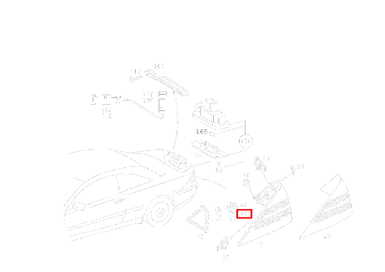 Glühlampe RUECKFAHRSCHEINWERFER; 12V-21W CL 65 AMG Coupé 215