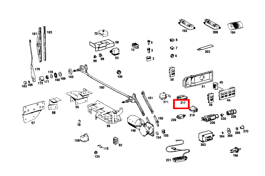 Innenraumleuchte 300 SEL 109 Innenraumleuchte 300 SEL 109