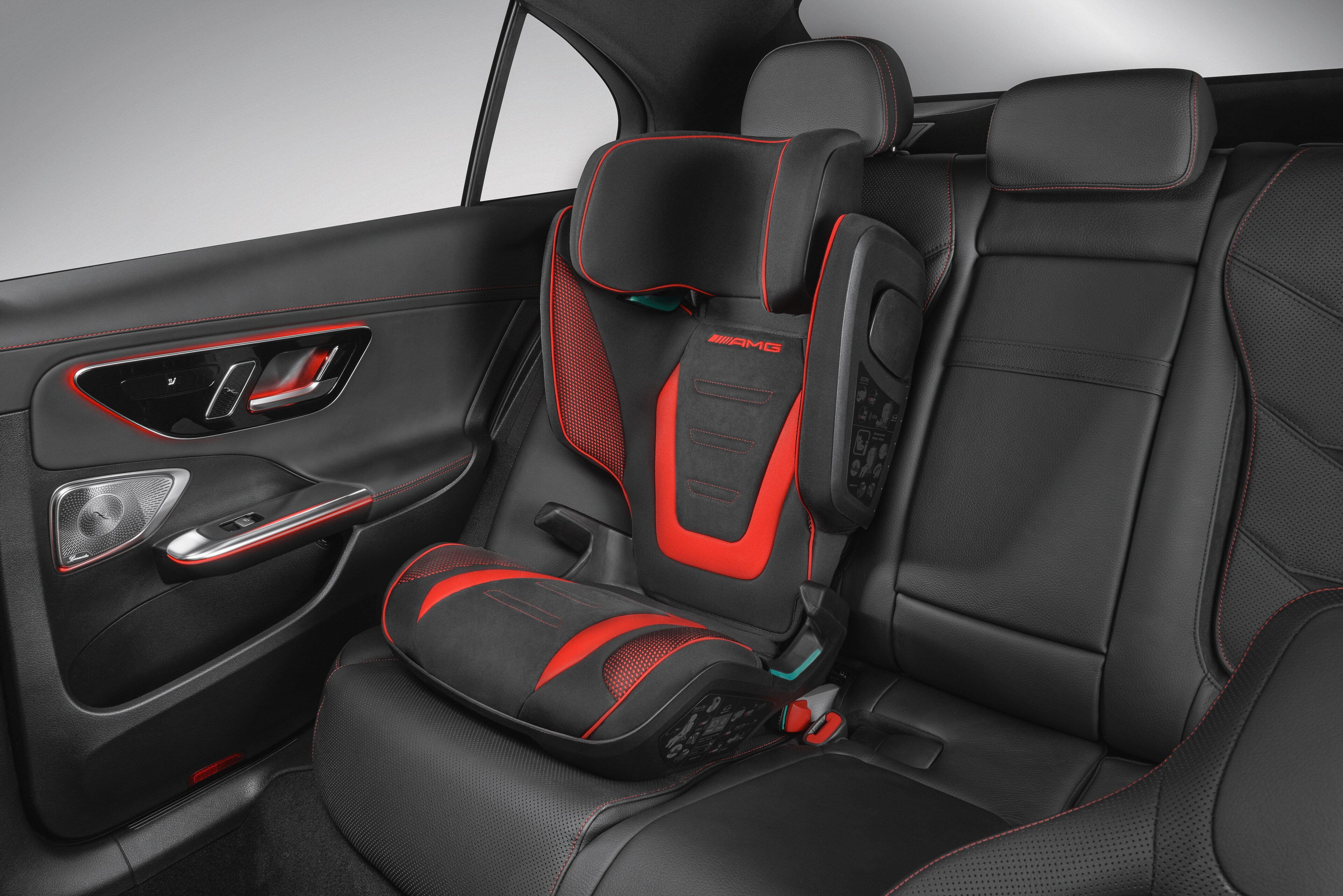 AMG Kindersitz KIDFIX, M i-SIZE schwarz / rot