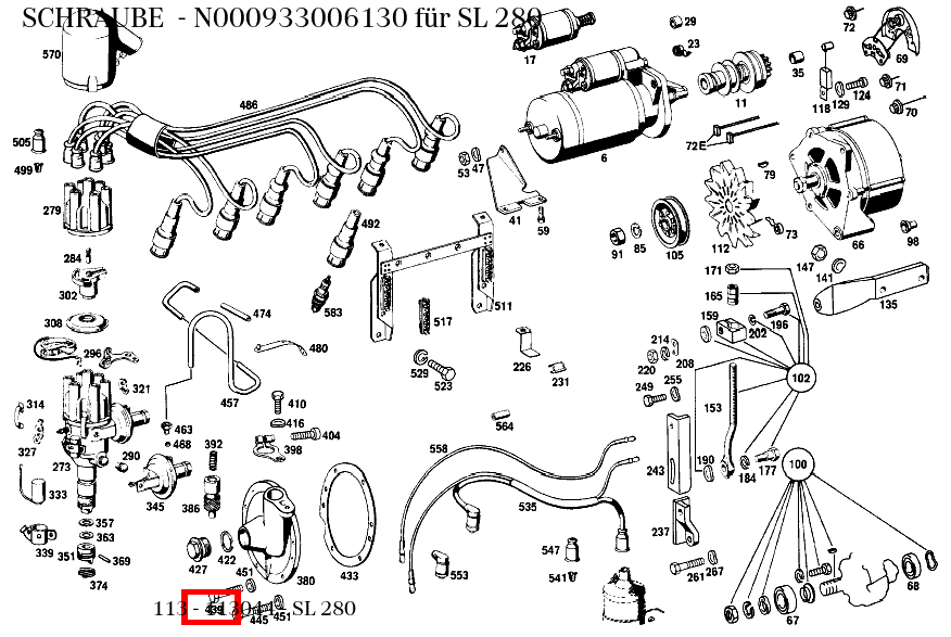 Schraube SL 280 113 Schraube SL 280 113