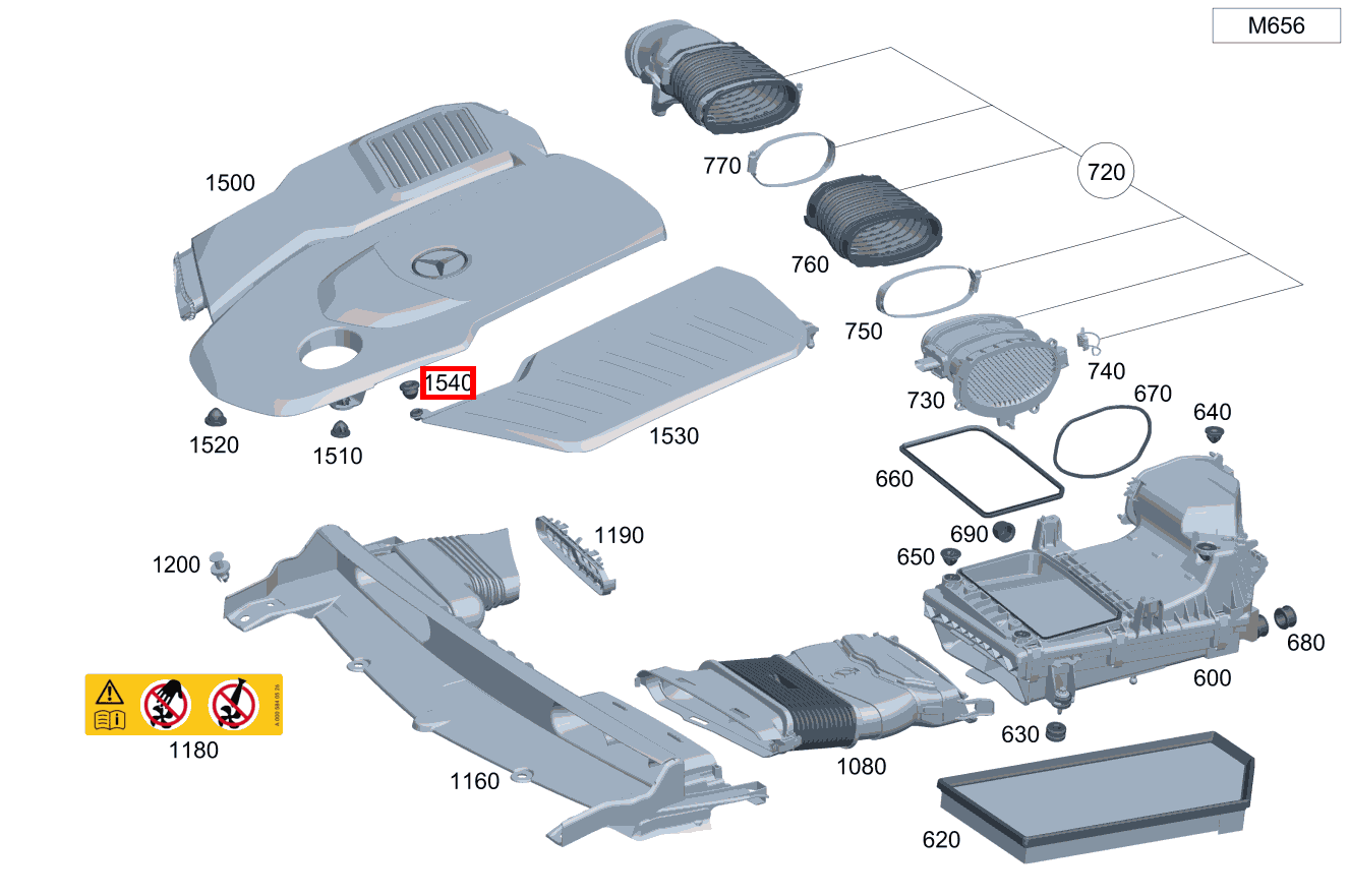 Verschlussstopfen Motorabdeckung links; 10mm GLC 400 d 4MATIC Coupé 253 Verschlussstopfen Motorabdeckung links; 10mm GLC 400 d 4MATIC Coupé 253