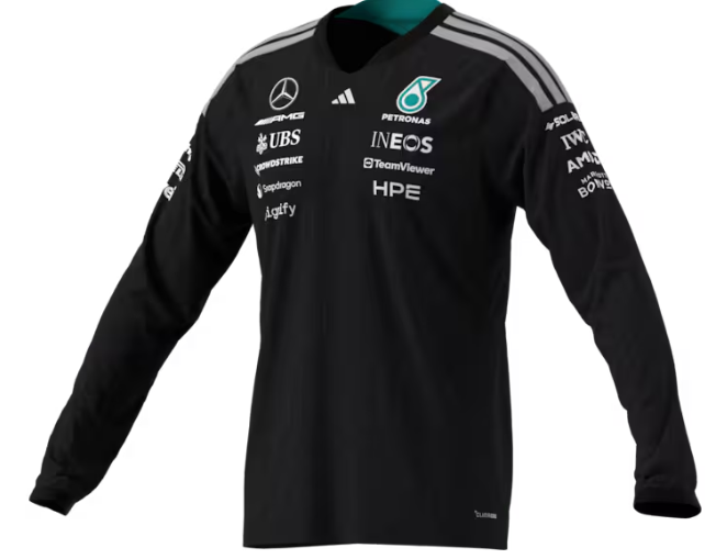 Longsleeve Herren, Fahrer, Mercedes-AMG F1 schwarz Longsleeve Herren, Fahrer, Mercedes-AMG F1 schwarz