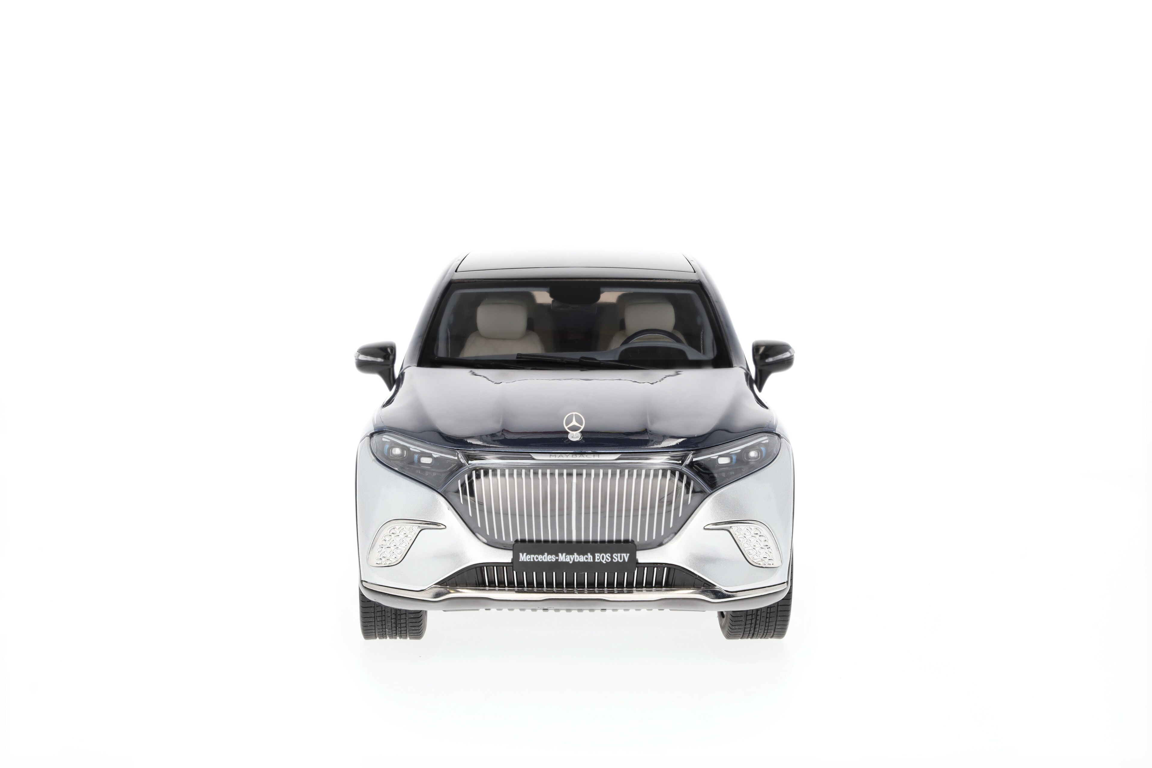 Mercedes-Benz - Mercedes-Maybach EQS 680 SUV, X296 sodalithblau / hightechsilber, 1:18