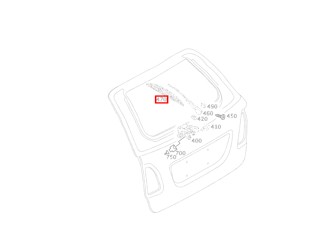 Wischerblatt E 240 4MATIC T-Modell 211