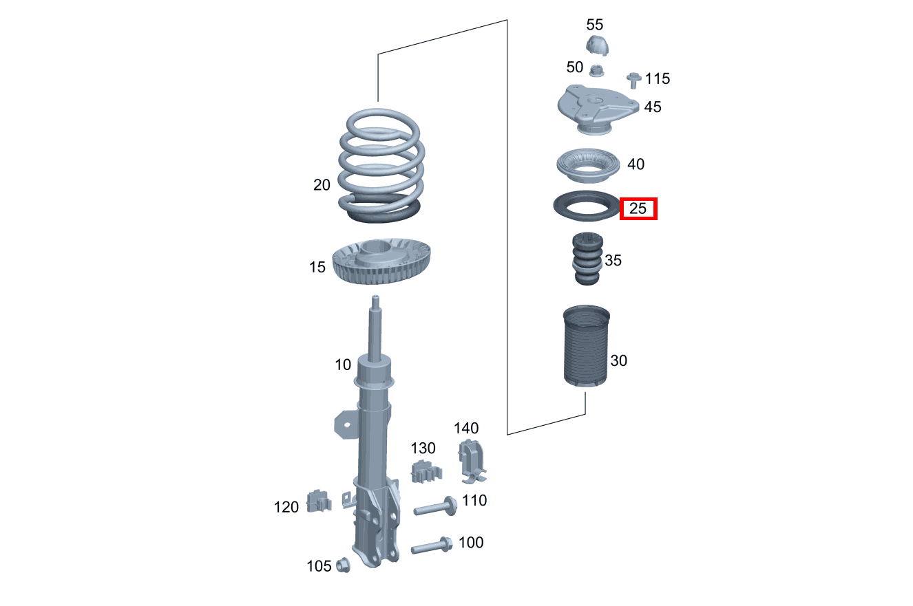 Schraubenfederbeilage OBEN LINKS UND RECHTS 18mm Vito Kastenwagen 116 BlueTEC K 201 Schraubenfederbeilage OBEN LINKS UND RECHTS 18mm Vito Kastenwagen 116 BlueTEC K 201