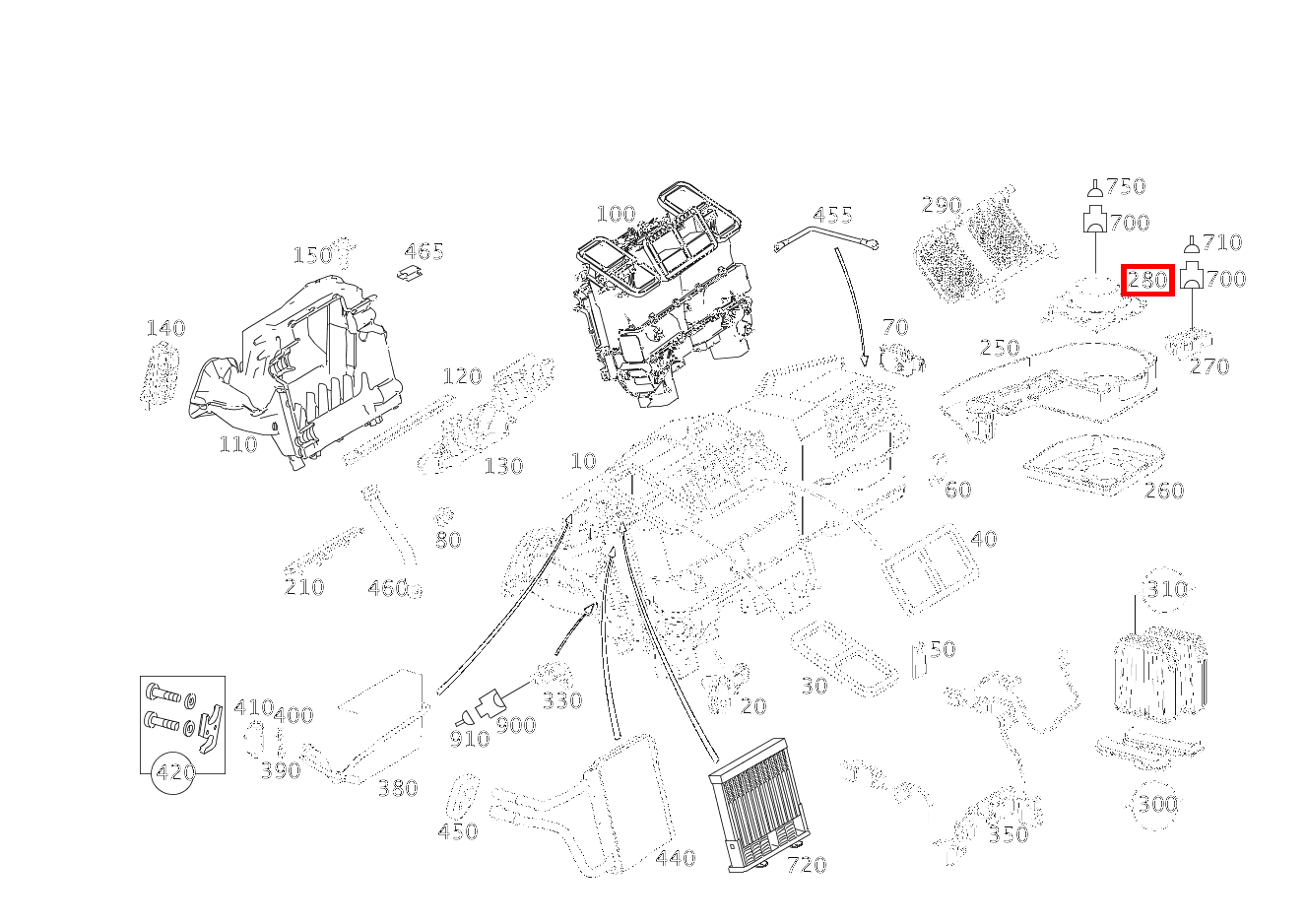 AXIALGEBLAESE E 270 FG CDI Fahrgestell lang 211