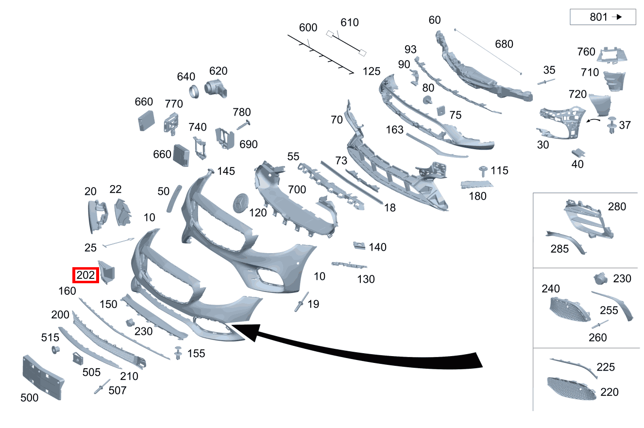 Verschlussdeckel Unten links vorn E 200 4MATIC T-Modell 213 Verschlussdeckel Unten links vorn E 200 4MATIC T-Modell 213