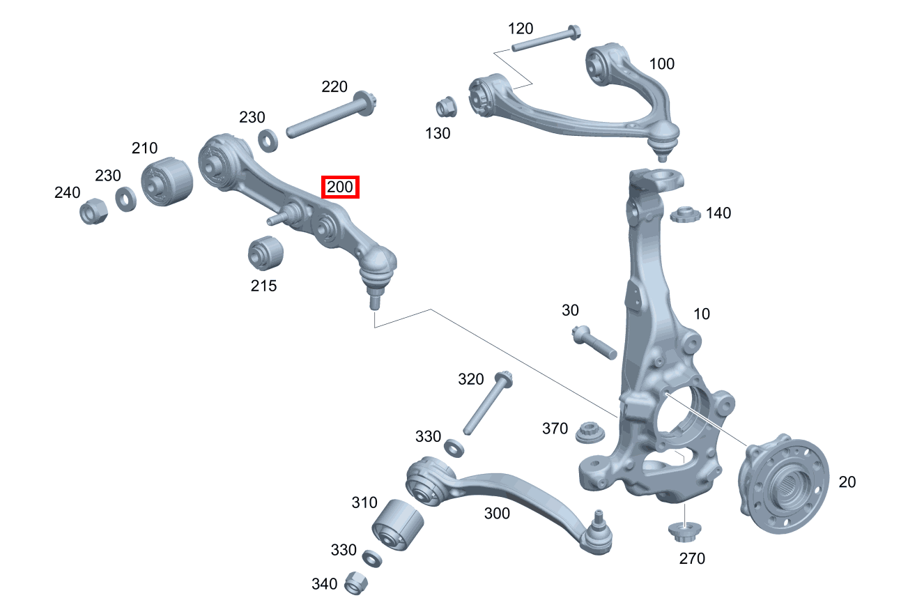 Federlenker Rechts CLS 350 d Coupé 257
