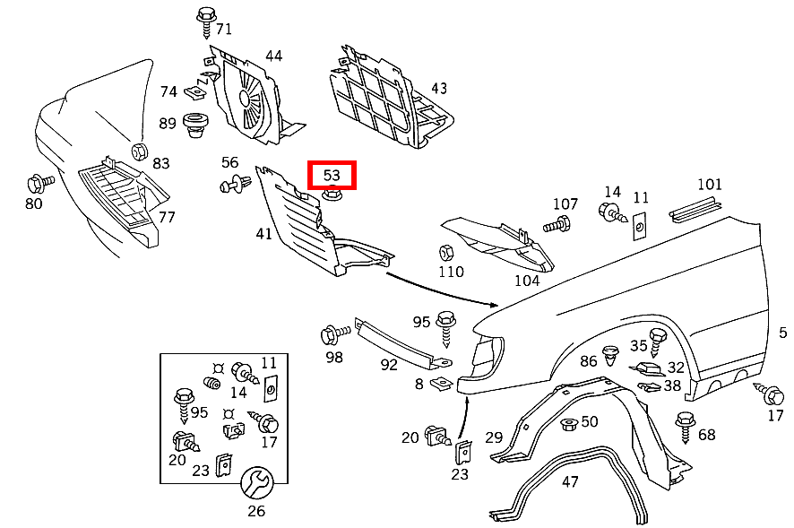 Sechskantmutter BEI SONDER-SIGNALANLAGE B 180 247