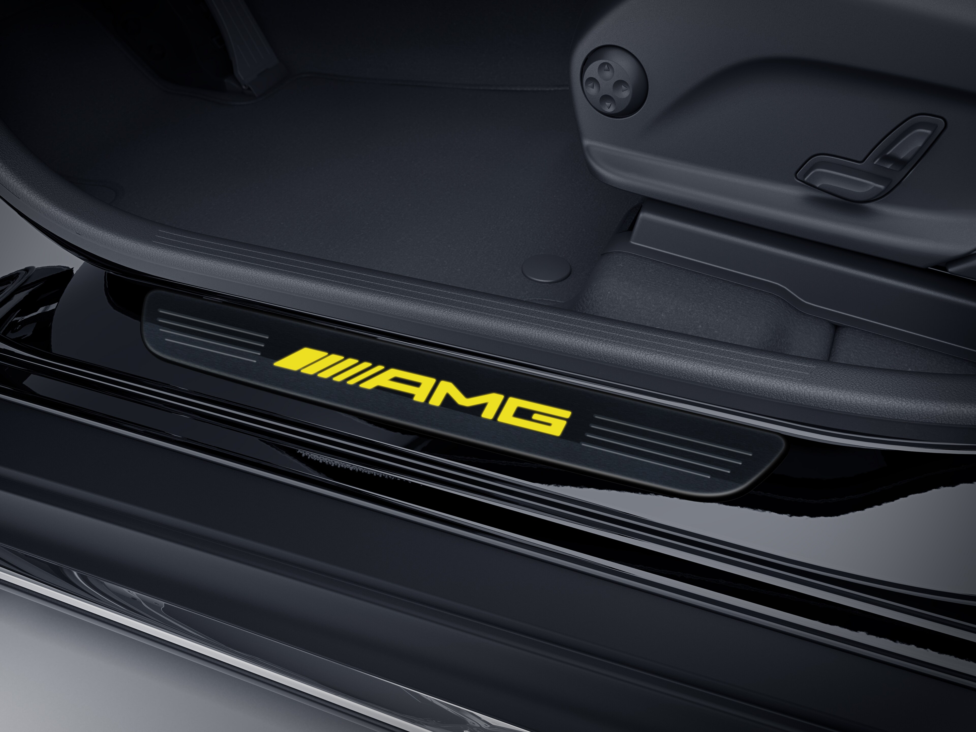 Wechselcover für beleuchtete Einstiegsleiste, AMG, vorne, 1-fach