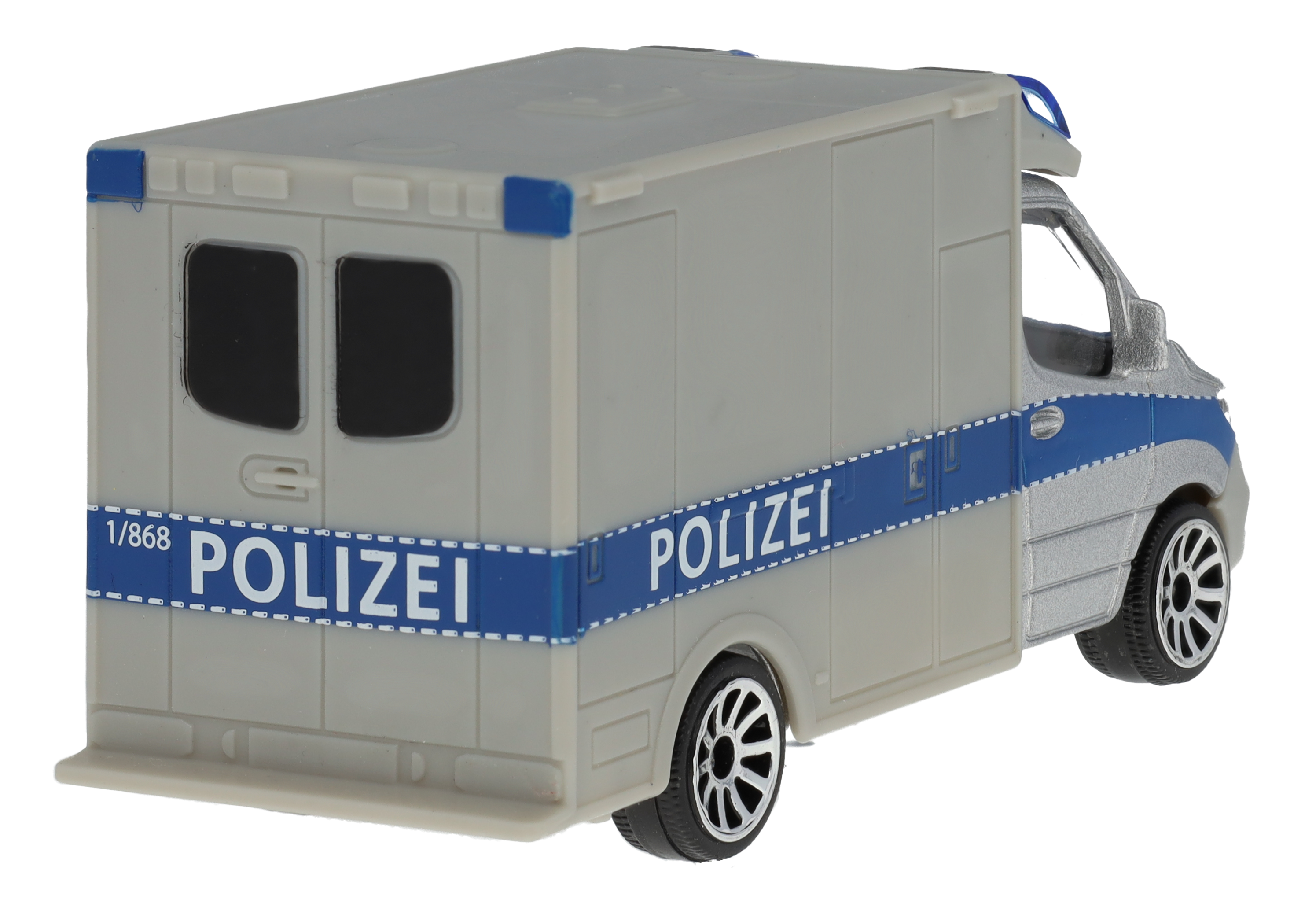 Sprinter, Polizei silberfarben, Majorette, 7,62 cm (3 Zoll)