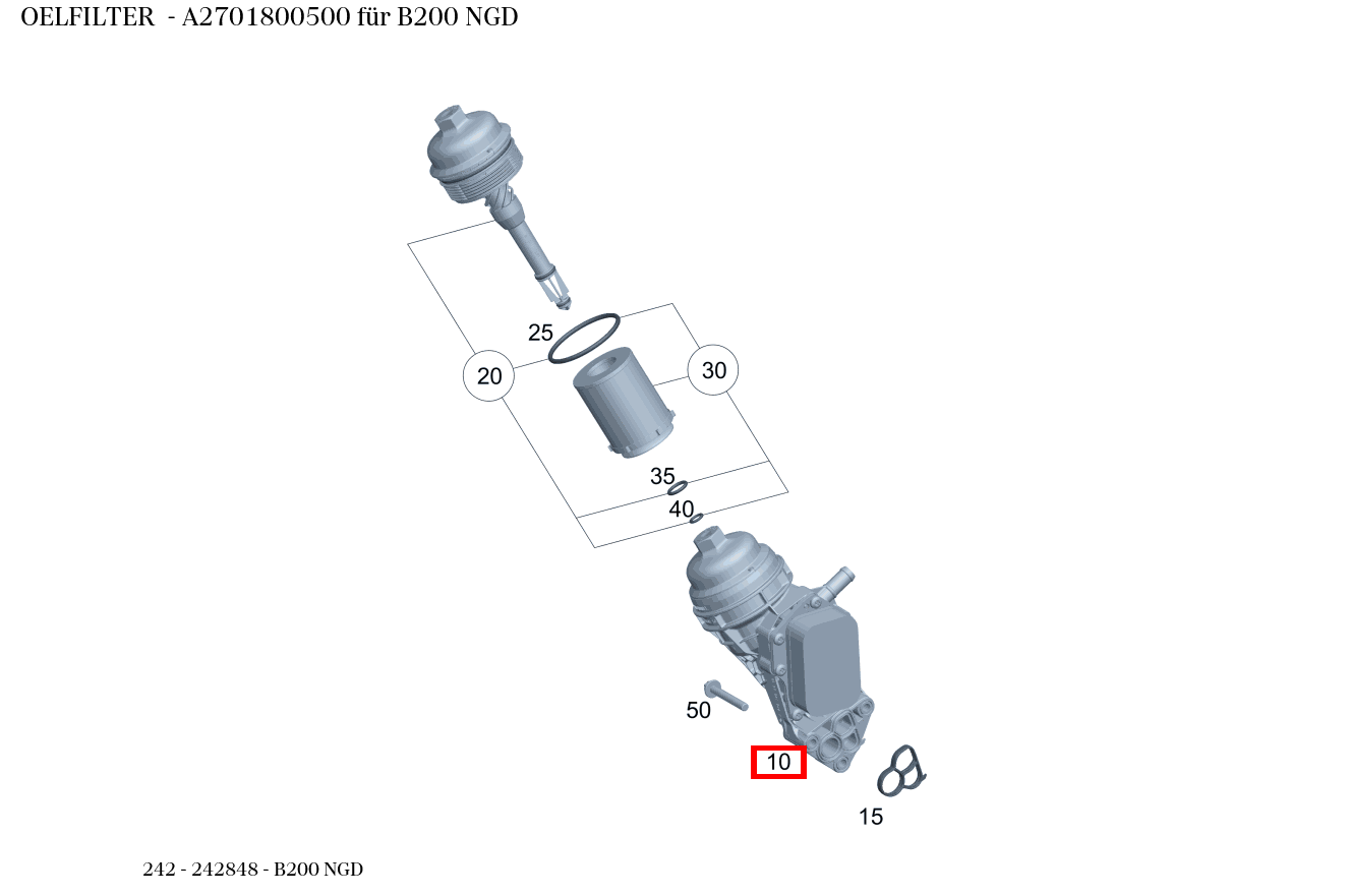 Ölfilter B200 NGD 242 Ölfilter B200 NGD 242