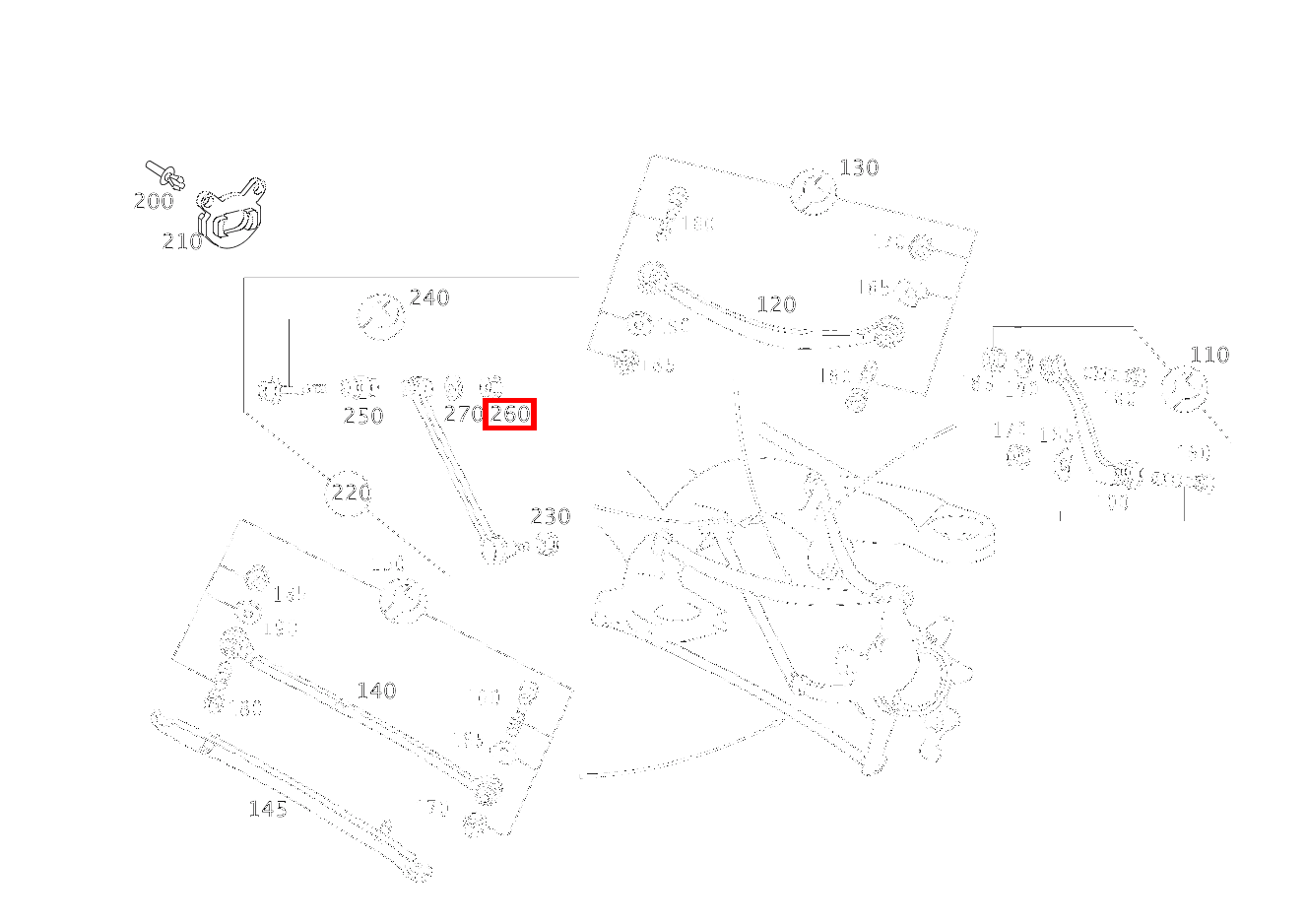 Sechskantmutter SPURSTANGE AN HINTERACHSTRAEGER; M12X1.5 CL 65 AMG Coupé 215