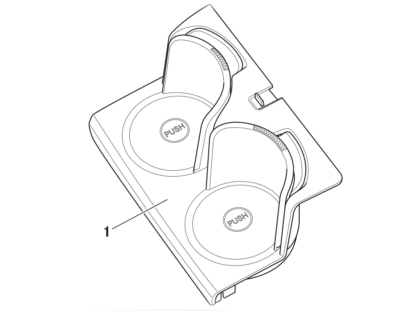 Getränkehalter, Mittelkonsole EQE / EQS