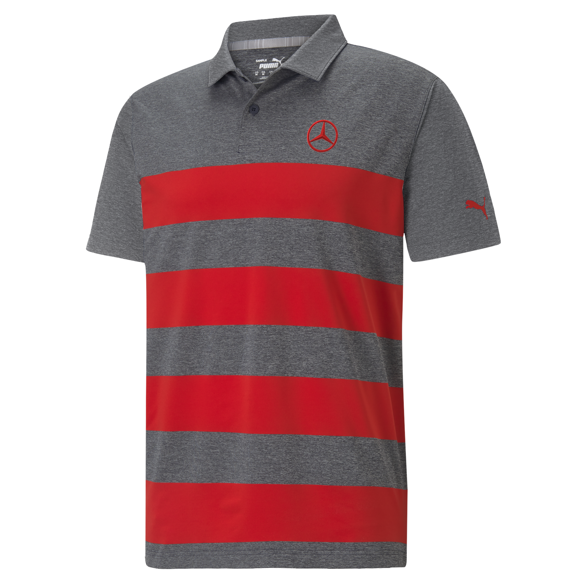 Mercedes-Benz - Golf-Poloshirt Herren, grau