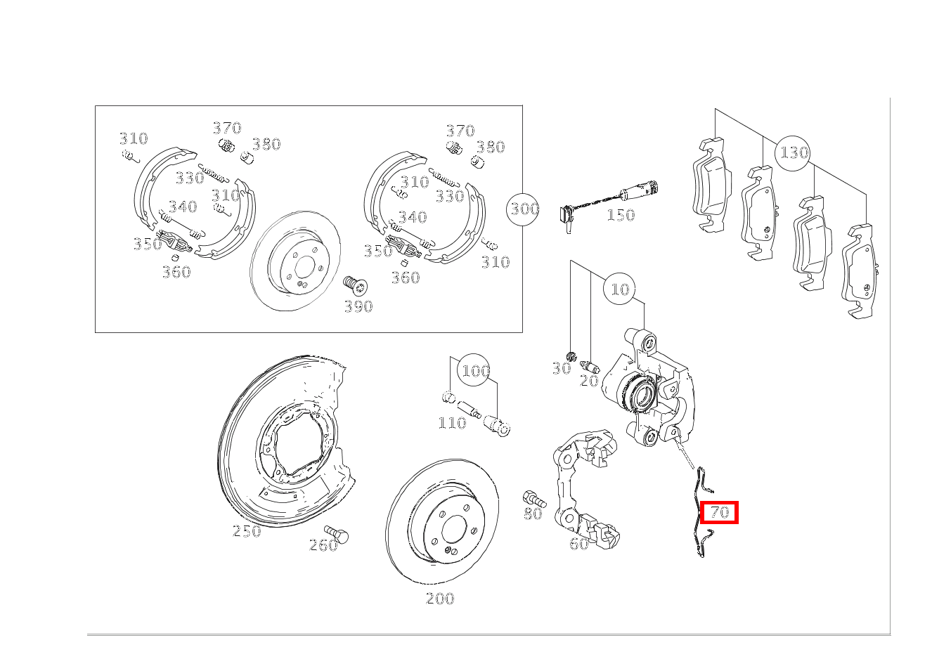 Spreizfeder CLS 250 Shooting Brake BlueTEC 4MATIC 218